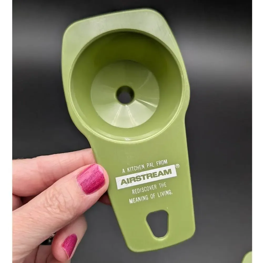 Vtg Airstream Kitchen Set Avocado Green Plastic Promotional Kitchen Tools USA RV